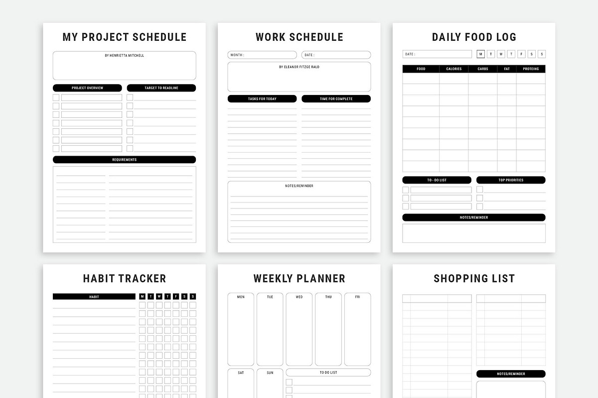 2026 Monday Start Ultimate Planner, a Stationery Template by MNT-Creator (Photo 10 of 10)
