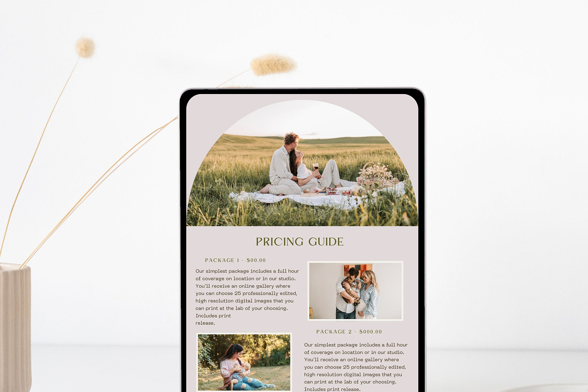 Photography Email Template for Canva preview 8