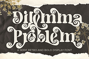 Dilemma Problem Font, a Serif Font by 177Studio (Thumbnail 1 of 7)