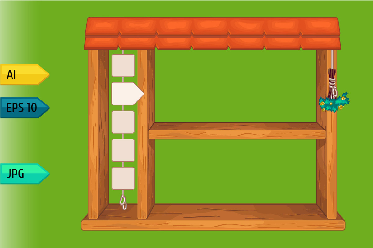 Game wooden shelf windows set, a Templates & Theme by julia_musdotter (Photo 2 of 20)