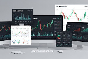 Stock market data analysis multiple, a Photo by Pixeness Studio