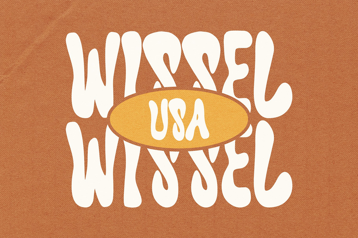 Blockier: Retro Groovy Font, a Handwritten Font by Koplexs Studio (Photo 9 of 10)