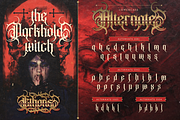 Ethoris - Blackletter Horror, a Blackletter Font by Burntilldead (Thumbnail 5 of 12)