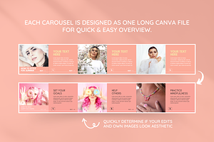 Peach Instagram Carousel Templates