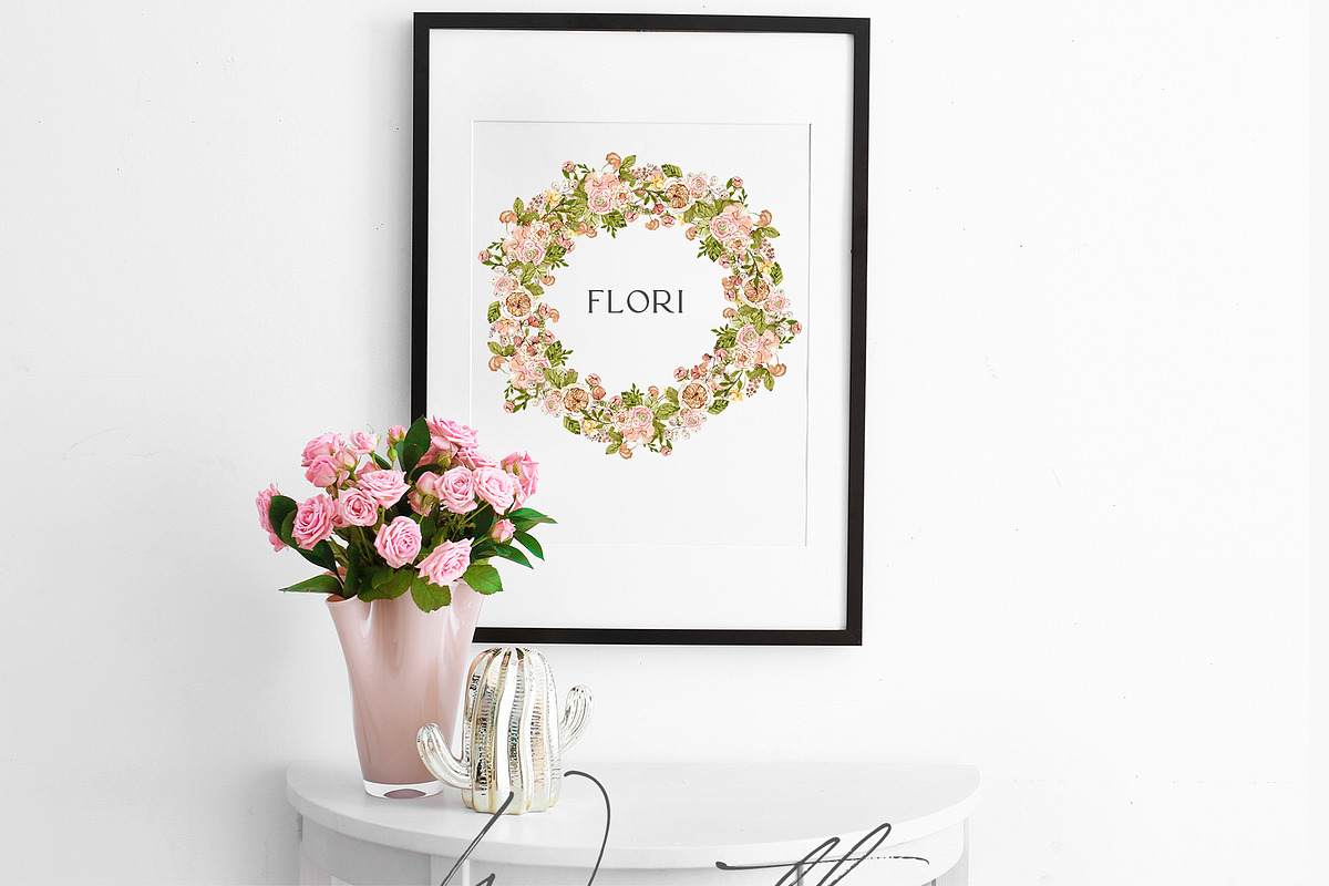GREEN/BEIGE FLOWER collection, a Decorative Illustration by Julia Bogdan (Photo 4 of 9)