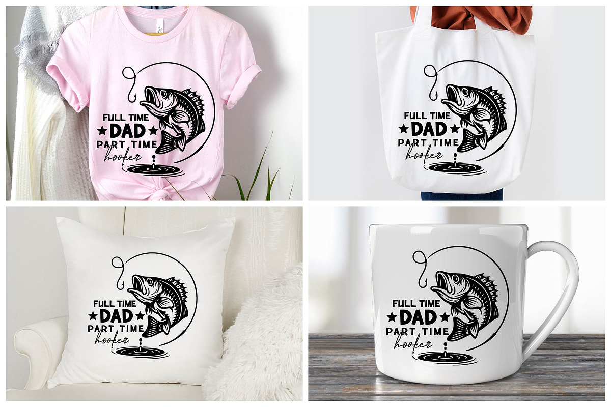 Full Time Dad Part Time Hooker SVG, an Object Graphic by BeeCraftR (Photo 5 of 5)