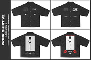 Work Shirt V2 - Mockup, a Shirt Mockup by DaldSgh (Thumbnail 2 of 17)