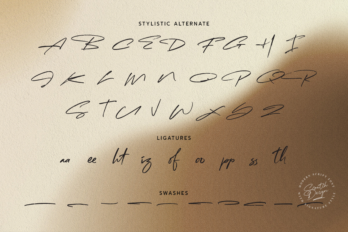 Omaha Beach | Script, a Script Font by Scratch Design (Photo 14 of 16)