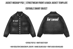 Jacket Mockup PSD | Editable, a Hoody Mockup by std.badboy