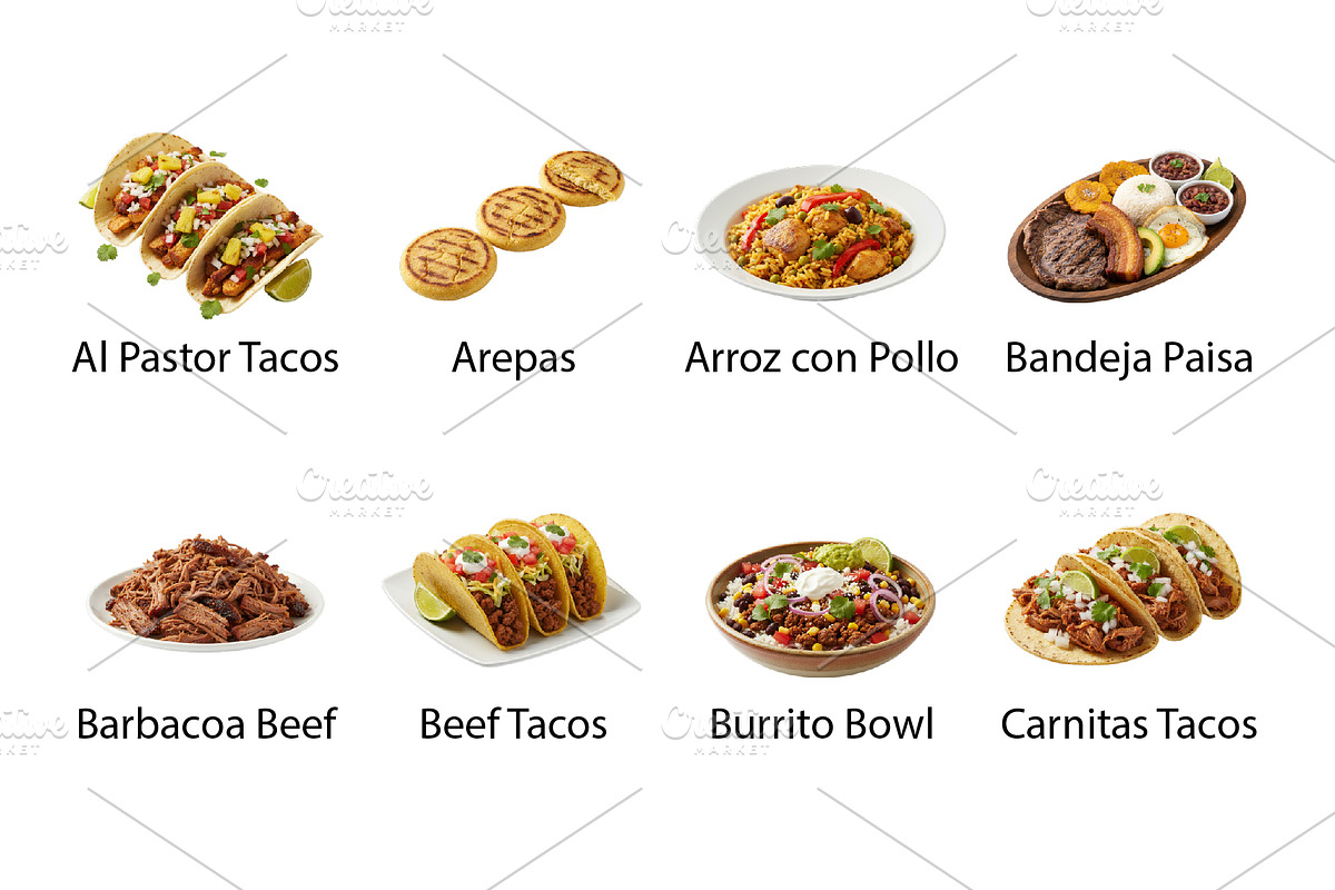 Latina Mexican & South American -PNG, a Food Illustration by Nurlan's shop (Photo 2 of 5)