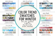 Procreate Winter Color Palettes, a Palette Add-On by STUDIO 17 (Thumbnail 1 of 10)