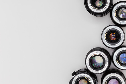 Photo lenses with for camera featuring action, angle, and aperture, a Technology Photo by Koldunov