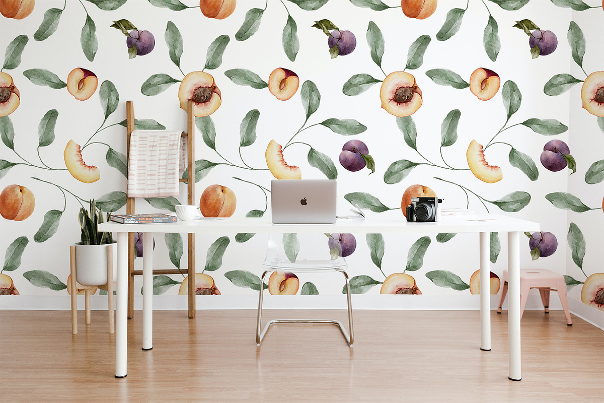 FRUITY SUMMER watercolor floral set, a Seasonal Illustration by Yuliia Lashevska (Photo 11 of 13)