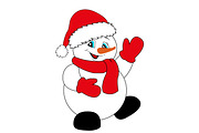 Funny snowman., an Illustration by Tanysl (Thumbnail 3 of 4)