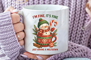 Funny Cute Snowman Christmas PNG, an Illustration by CraftArtStudio (Thumbnail 3 of 4)
