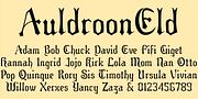 AuldroonEld, a Serif Font by Ingrimayne Type (Thumbnail 1 of 2)