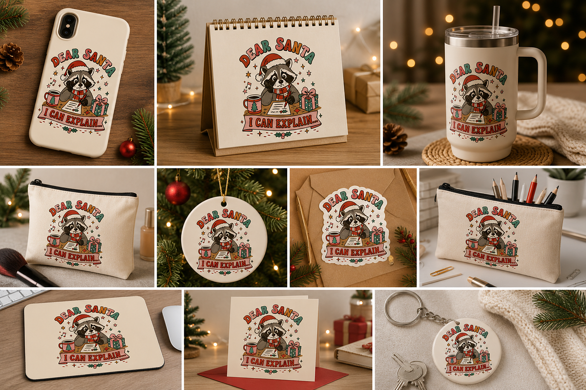 Funny Retro Vintage Christmas Bundle, an Object Graphic by Daisy Design (Photo 8 of 19)
