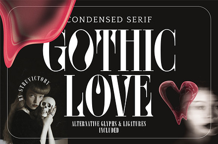 Gothic Love - Condensed Serif Font, a Serif Font by Struvictory.art