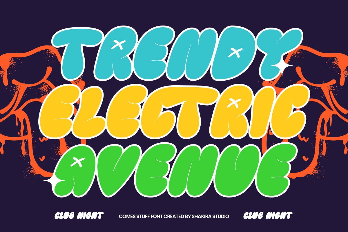 Comes Stuff - Fun & Bubbly Font, a Font by Shakira Studio (Photo 4 of 10)