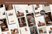 Minimal Photography Insta Templates, a Social Media Template by Wonderlik Webdesign (Thumbnail 1 of 11)