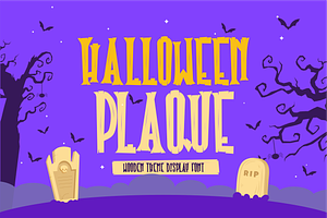 Halloween Plaque