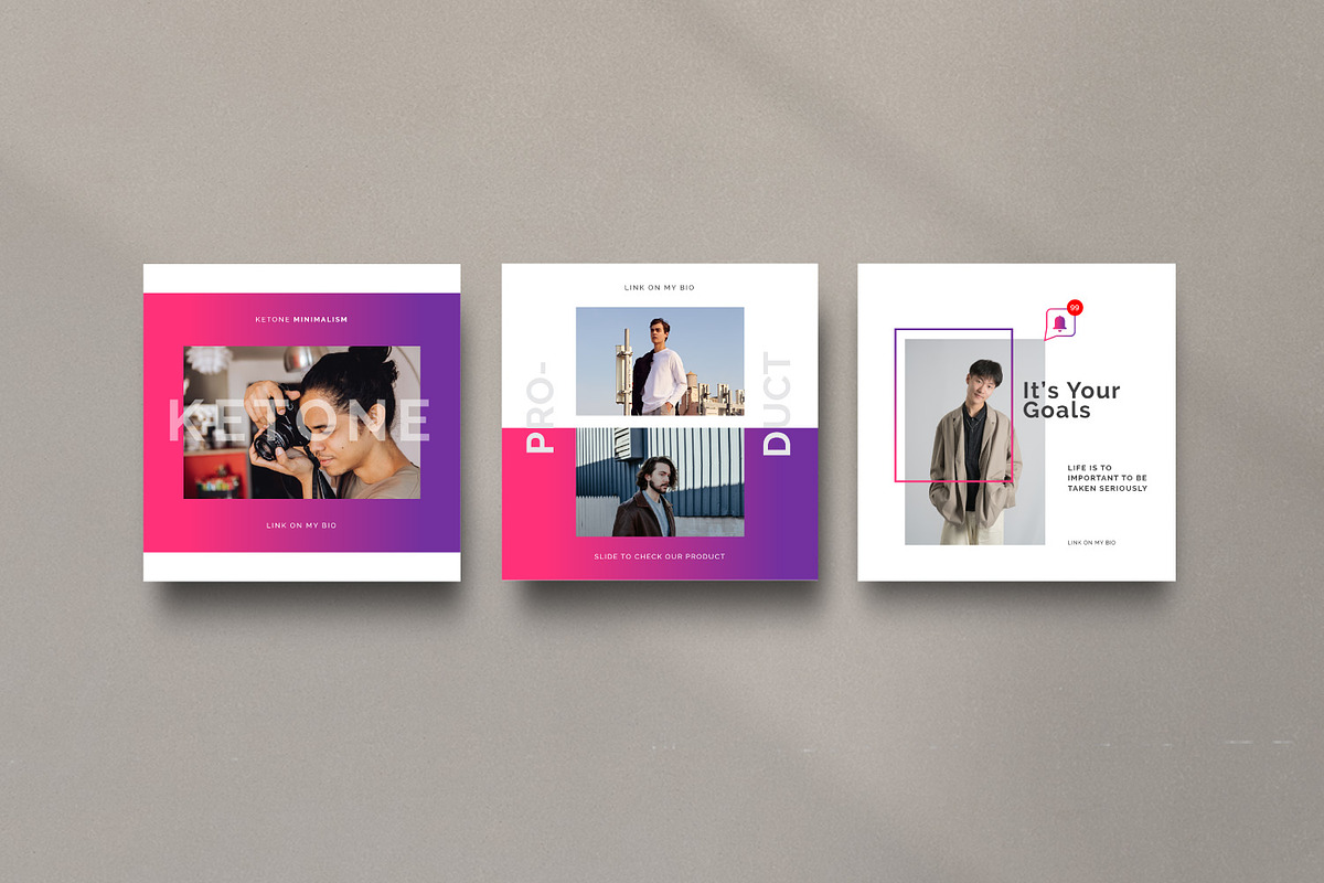 KETONE - Social Media KIT Bundle, a Social Media Template by Dirtytemp Studio (Photo 10 of 14)