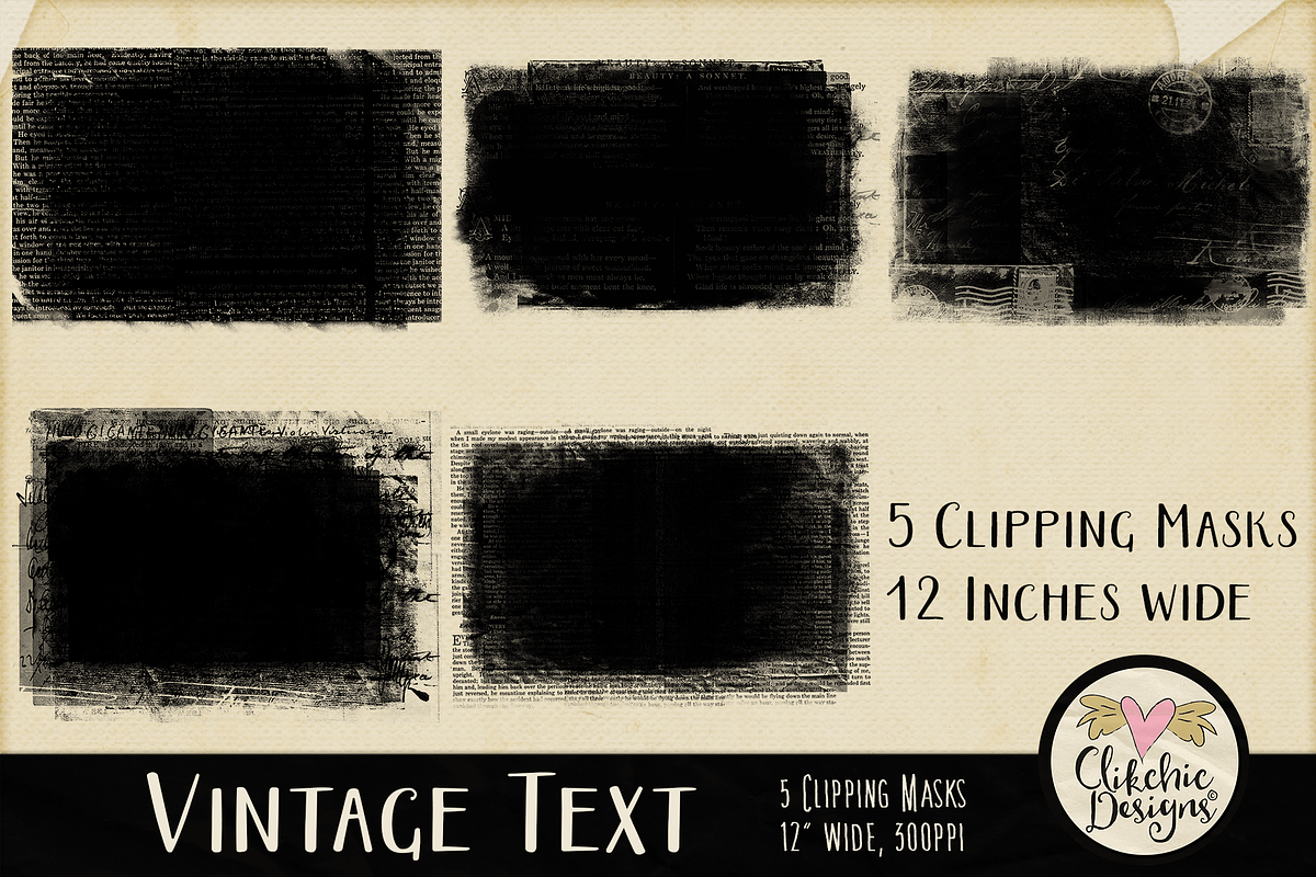 Vintage Text Clipping Masks & Tut preview 5