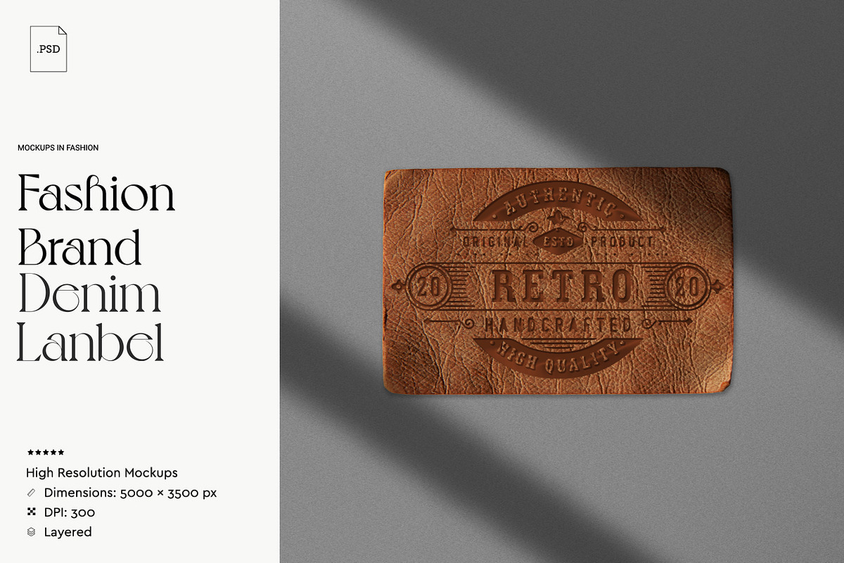 Fashion Realistic Label Mockup, an Apparel Mockup by ReAffirm (Photo 1 of 5)