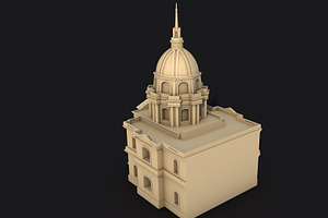 5 Famous Landmark France Low Poly