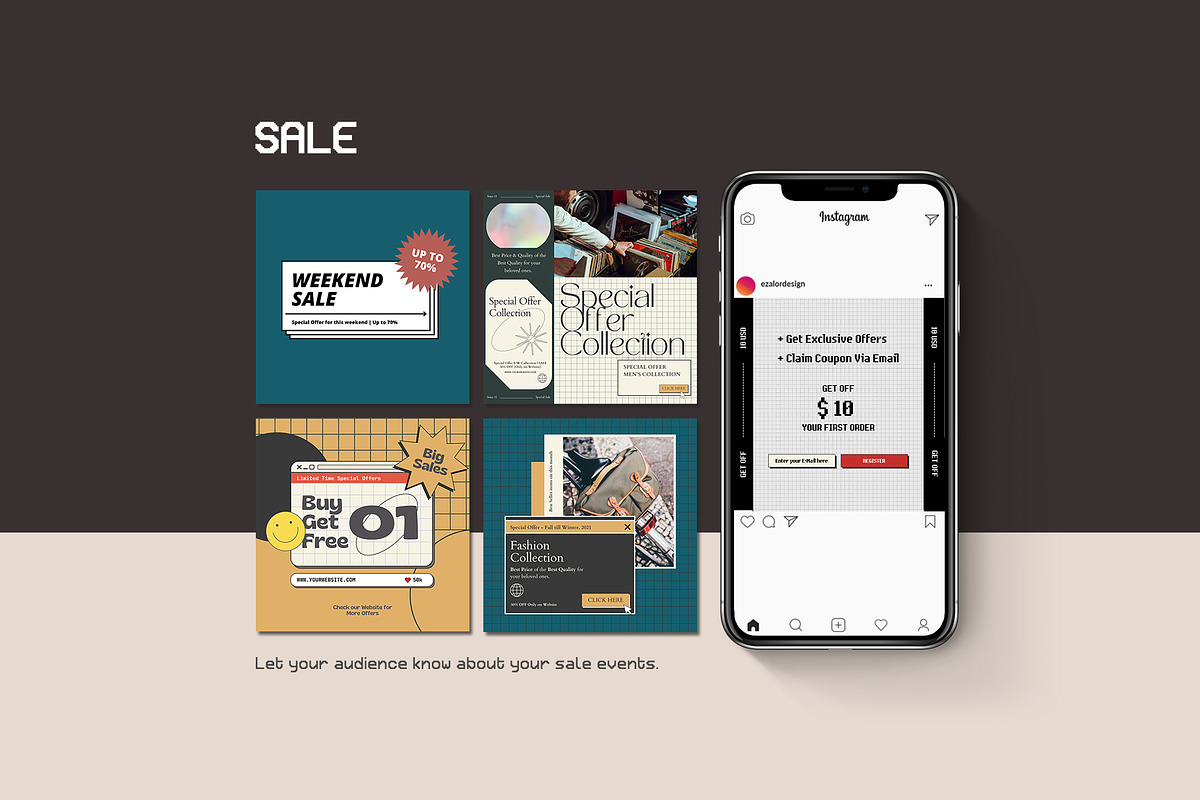 Instagram Engagement Retro CANVA, a Social Media Template by Analogi Studio (Photo 12 of 24)