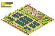 Isometric city map elements, an Object Graphic by tele52 (Thumbnail 65 of 72)
