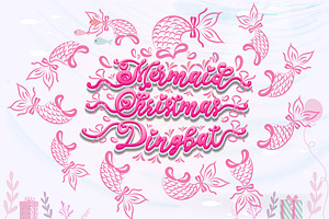 Mermaid Christmas Font