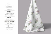 Iris Floral Clipart & Pattern Set, a Pattern Graphic by tetiartline (Thumbnail 2 of 5)