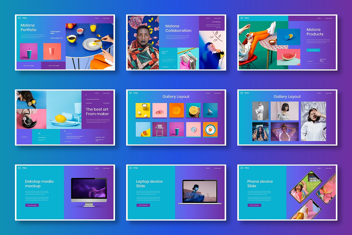 Malone - Business Google Slide, a Presentation Template by Dens Creative Studio (Photo 4 of 6)