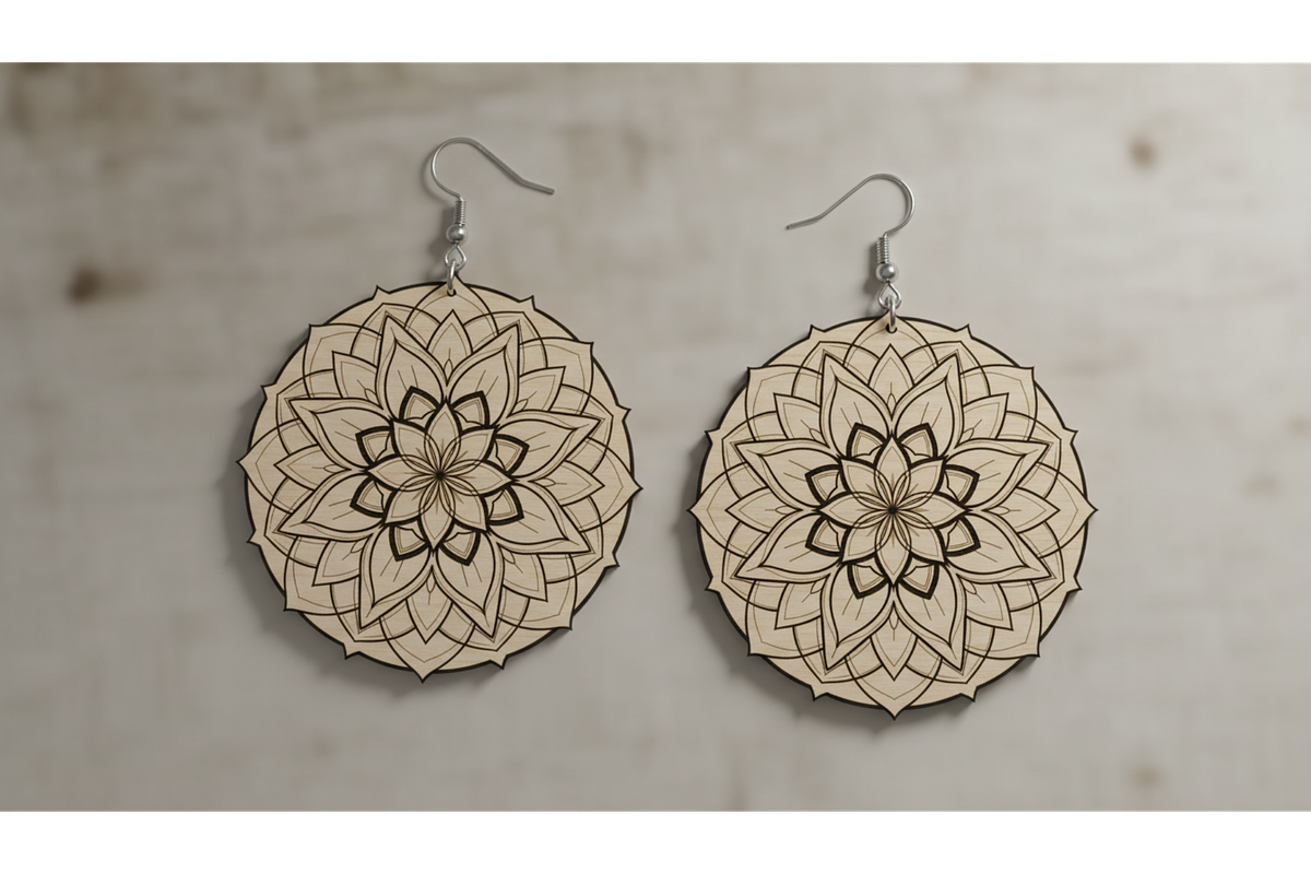 Garden Bloom Earring Set, a Graphic by musafir_fashion (Photo 9 of 11)