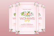 Editable Womens Day Flyer Template, a Flyer Template by MithilaCreation (Thumbnail 1 of 8)