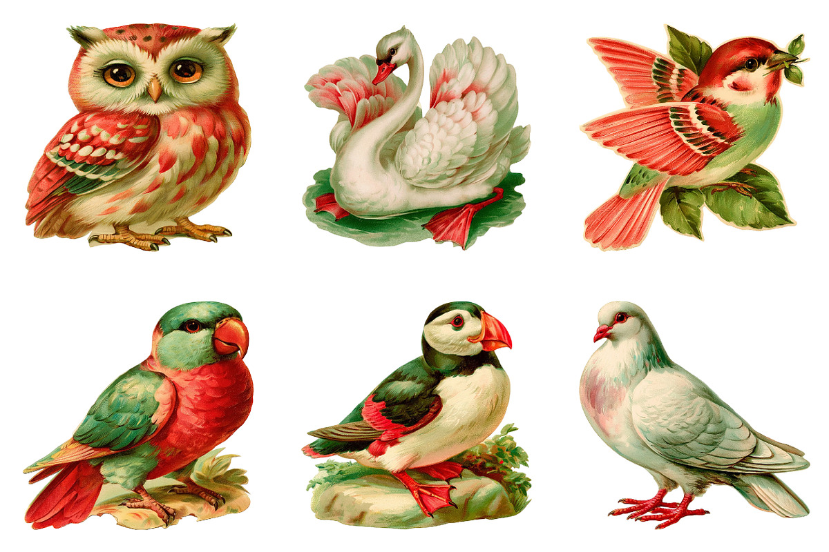 Watercolor Birds Clipart, a Seasonal Illustration by CreationArt (Photo 4 of 5)