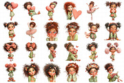 Quirky Love Girl Clipart, an Illustration by Daily.Designs (Thumbnail 5 of 5)
