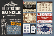 The Heritage Illustration Bundle, a Graphic by Heritage Type Co. (Thumbnail 1 of 16)