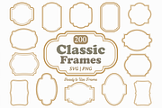 Classic Frame Label Border Bundle, a Decorative Illustration by Kusumaillustration (Thumbnail 1 of 16)