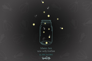 Mason Jars - Vector & PNG