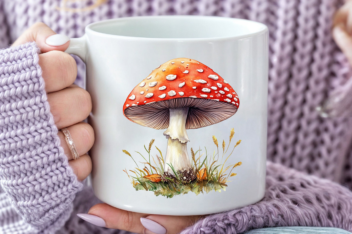 Autumn Mushroom Clipart, an Illustration by Rose Art (Photo 6 of 8)