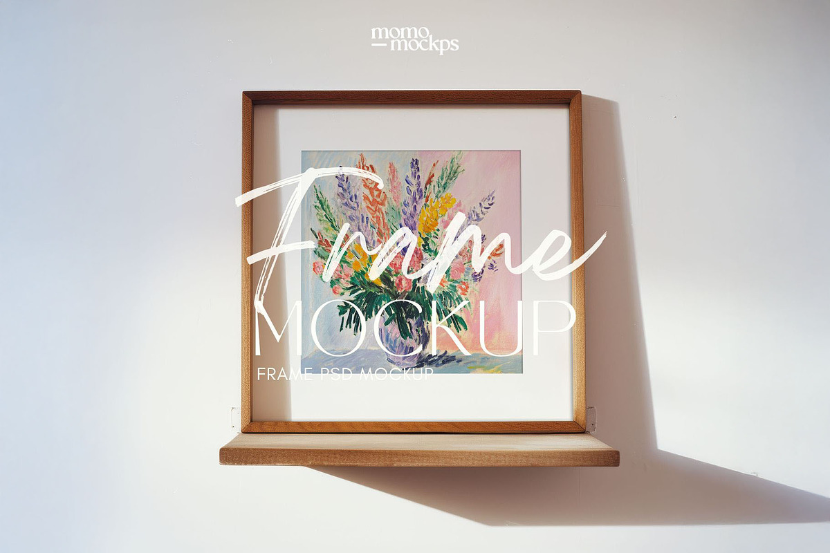 Square Frame Mockup Art PSD, a Household Mockup by momomockps (Photo 8 of 9)