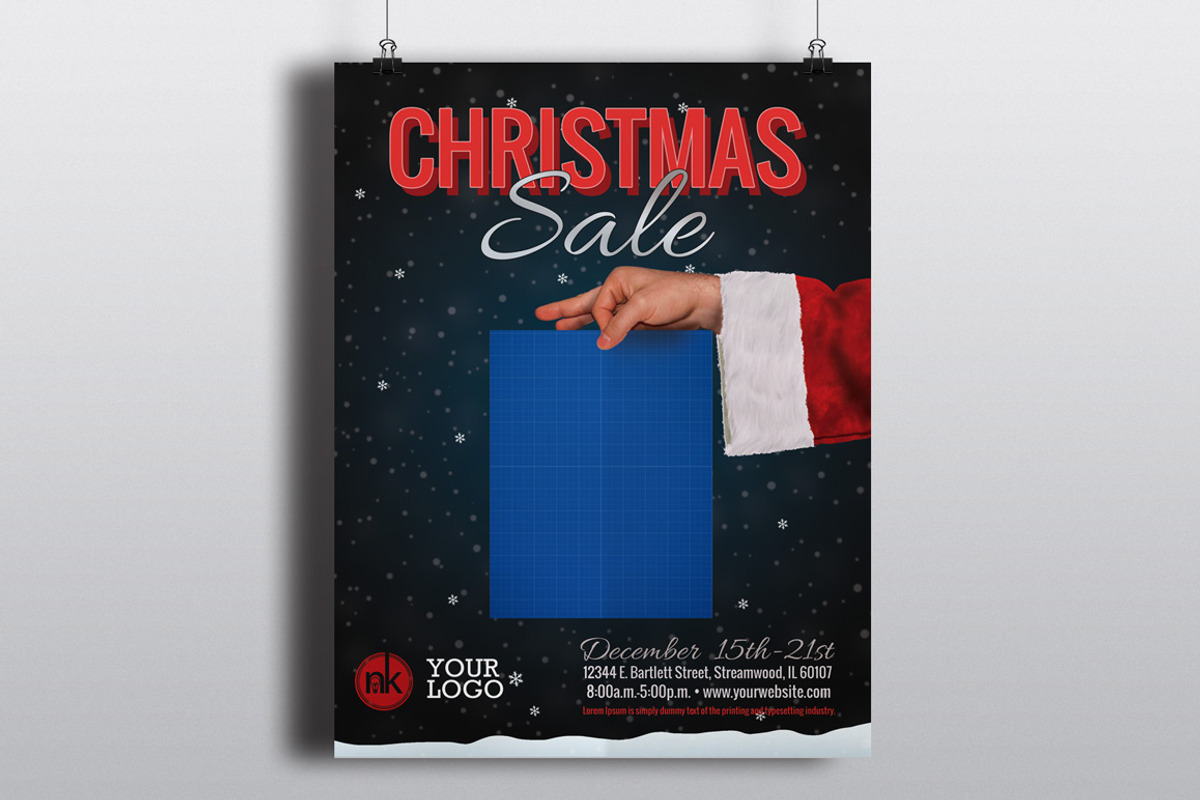 Christmas Sale Flyer Template, a Flyer Template by Nathan Knight Design (Photo 2 of 2)