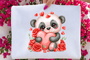 Valentine Animals Clipart Bundle, a Seasonal Illustration by SVGArt (Thumbnail 5 of 5)