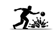 Dynamic bowling player silhouette, an Illustration by Amazin_art (Thumbnail 24 of 31)