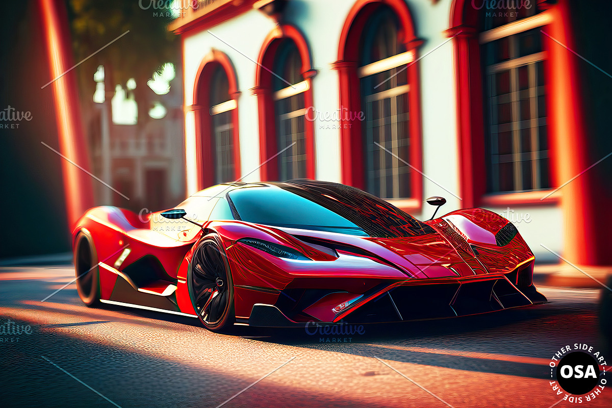Supercar in the City Illustration, a Wallpaper Graphic by Other Side Art (Photo 6 of 8)