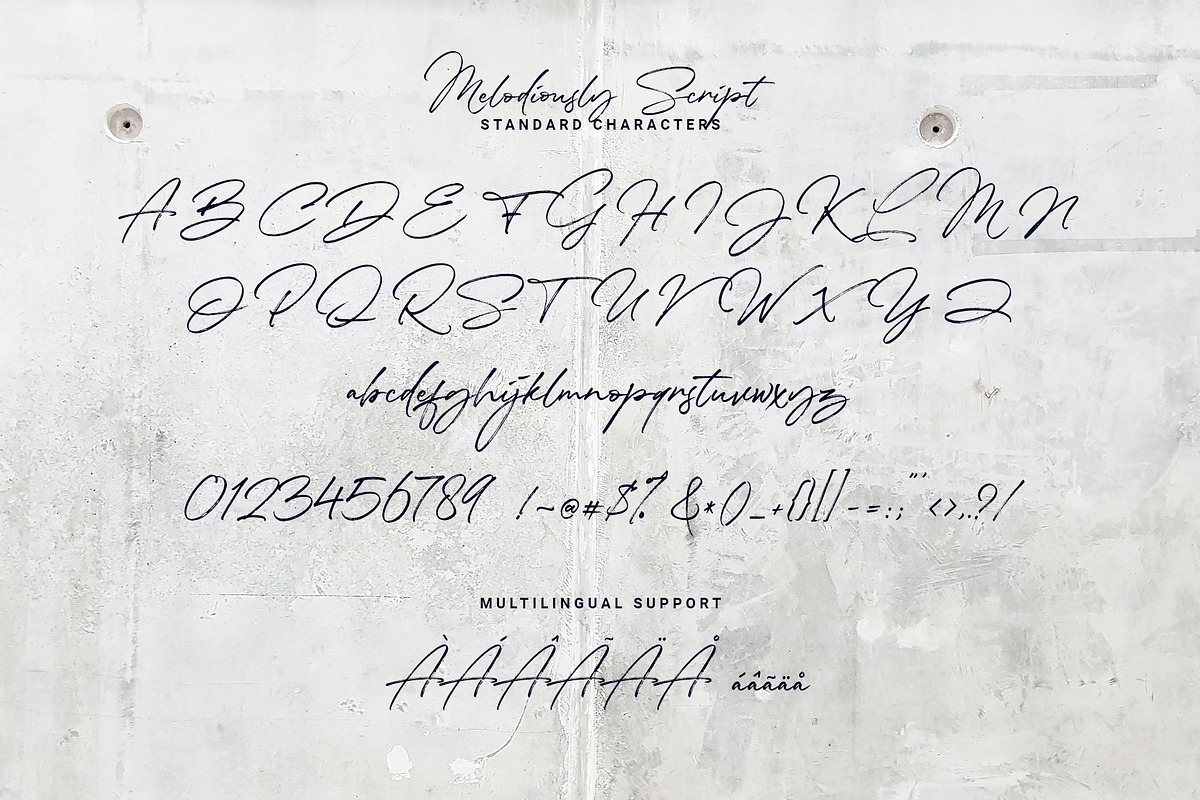 Melodiously Script preview 3