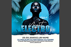 Electro Night Party Flyer