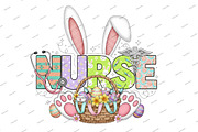 Happy Easter Nurse Sublimation Png, an Illustration by Designking (Thumbnail 4 of 6)